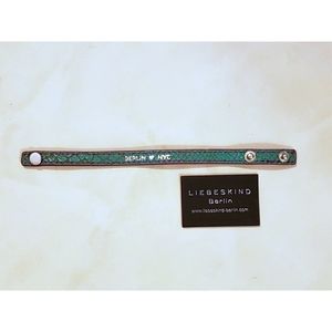 Liebeskind Berlin green leather bracelet